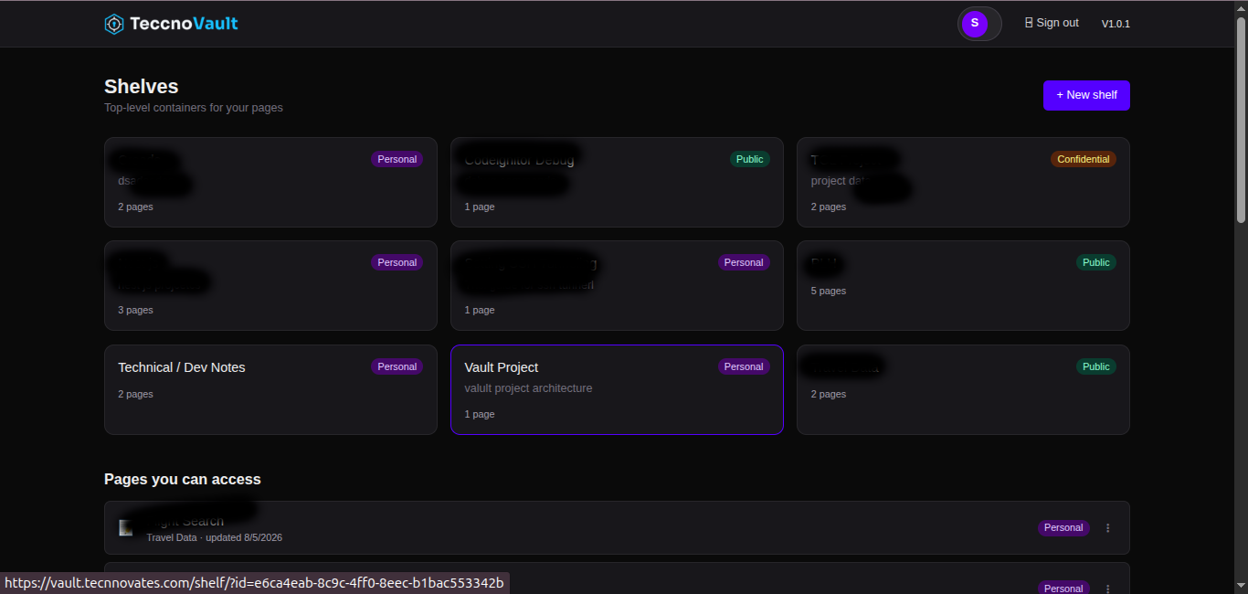 TecnnoVault screenshot